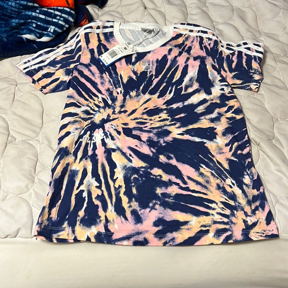 NWT adidas tie dye top